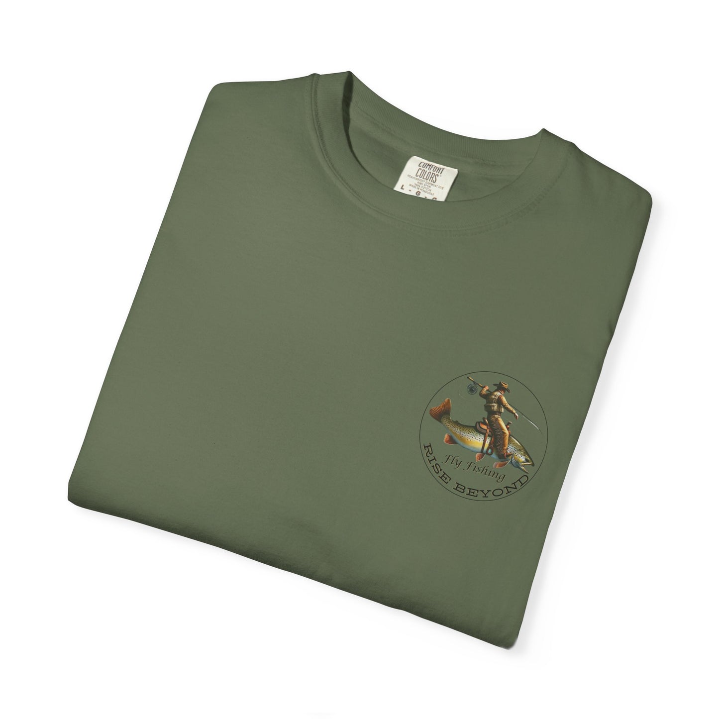 We’re Here for Your Flies – Outlaw Trio Fly Fishing Tee Cowboy Graphic T-Shirt Cowboy Humor