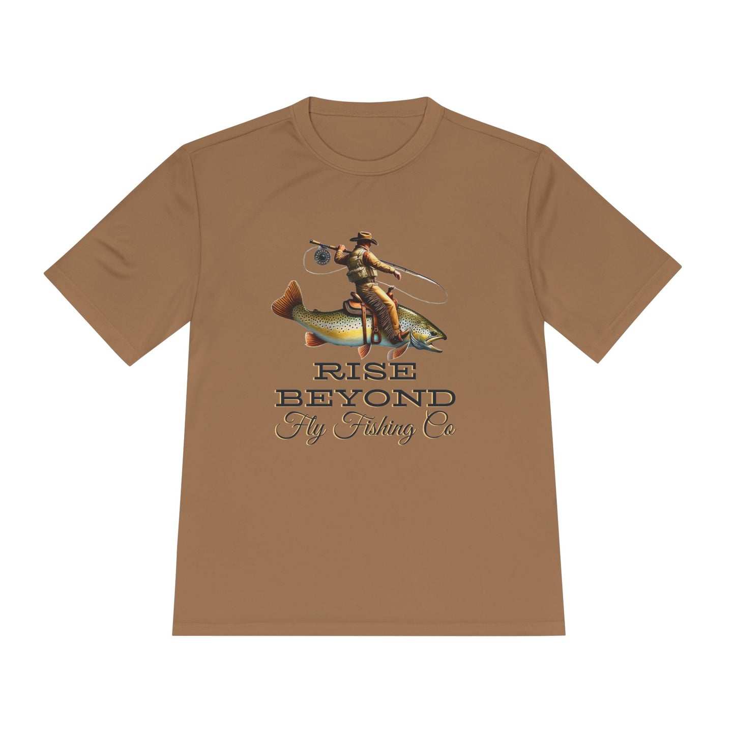 Rise Beyond Cowboy Trout Performance Tee – Moisture Wicking