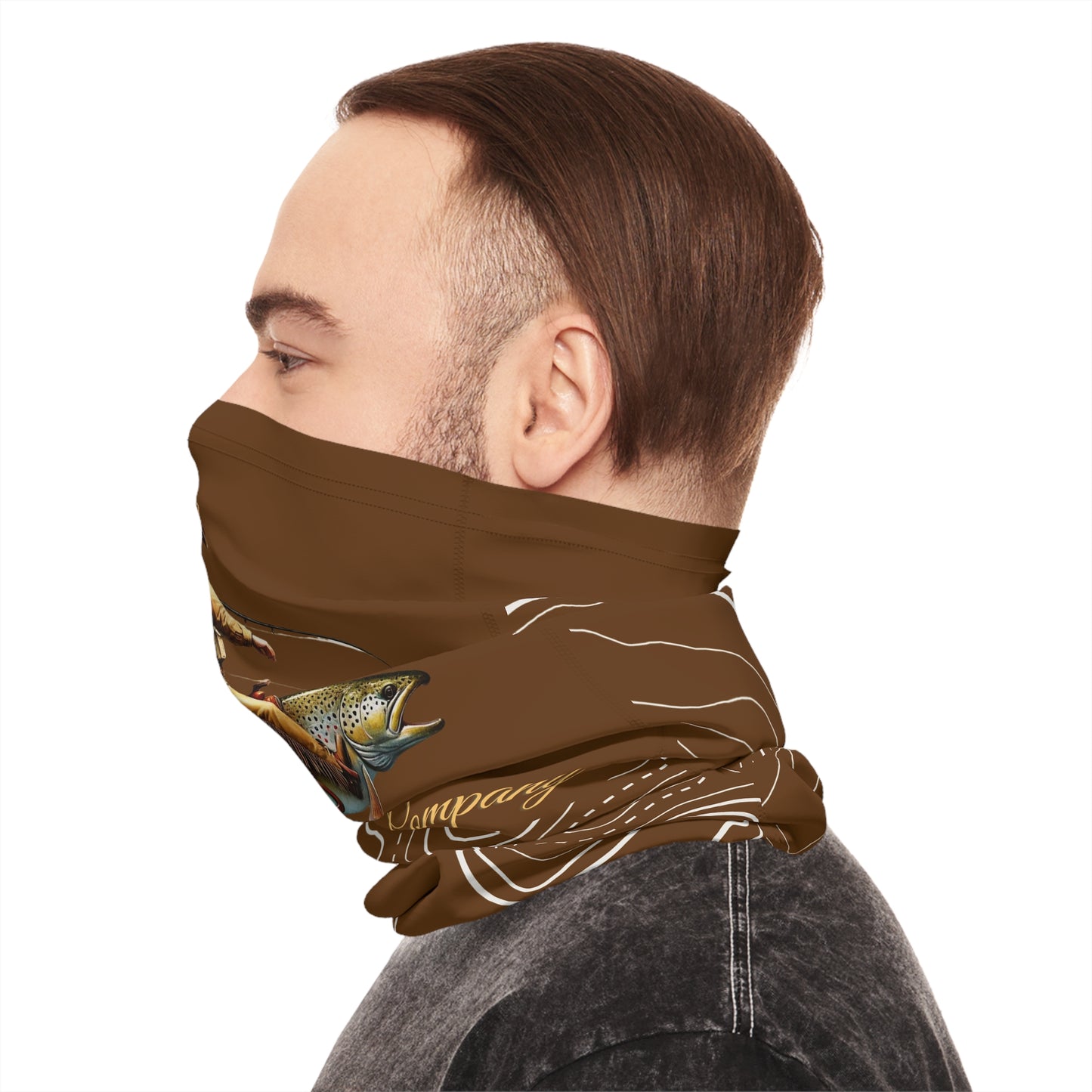 Rise Beyond Cowboy Trout Topo Tube Scarf – Multifunctional Neck Gaiter & Sun Shield