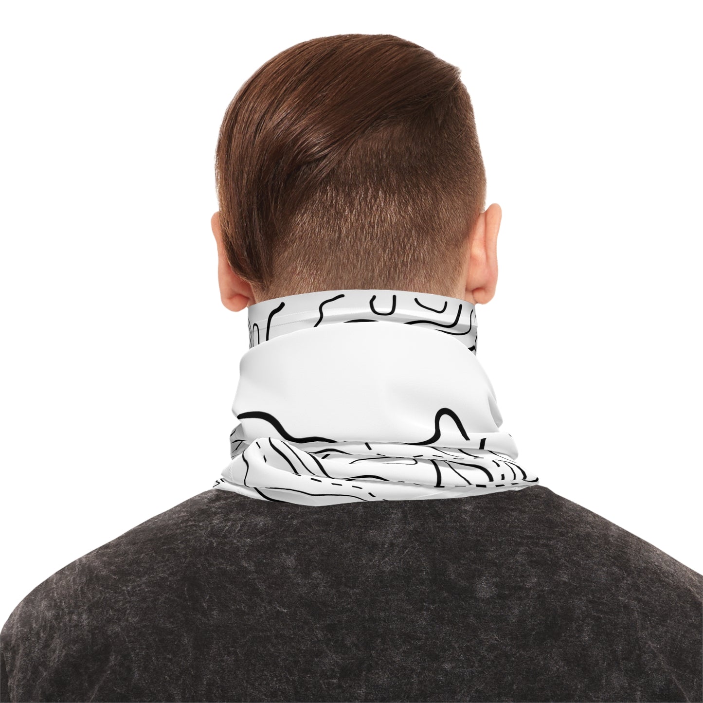 Rise Beyond Trout Head Topo Tube Scarf – Multifunctional Neck Gaiter & Sun Shield for Fishing and Outdoors