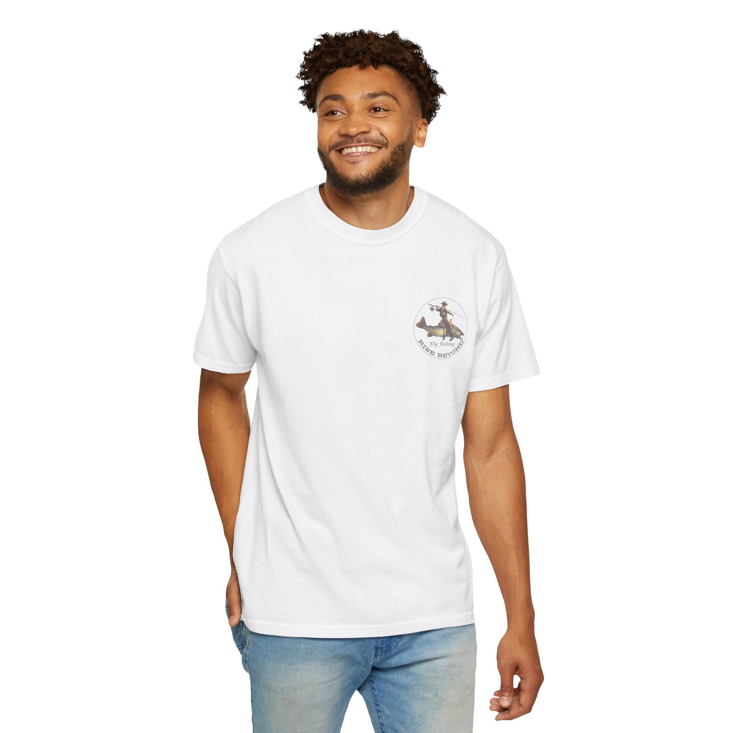 We’re Here for Your Flies – Outlaw Trio Fly Fishing Tee Cowboy Graphic T-Shirt Cowboy Humor
