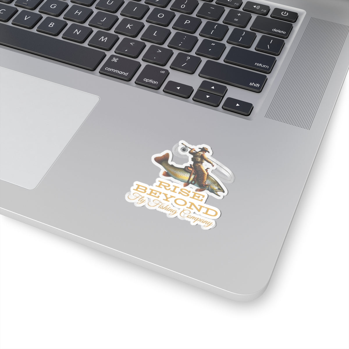 Cowboy Riding Trout Fly Fish Stickers