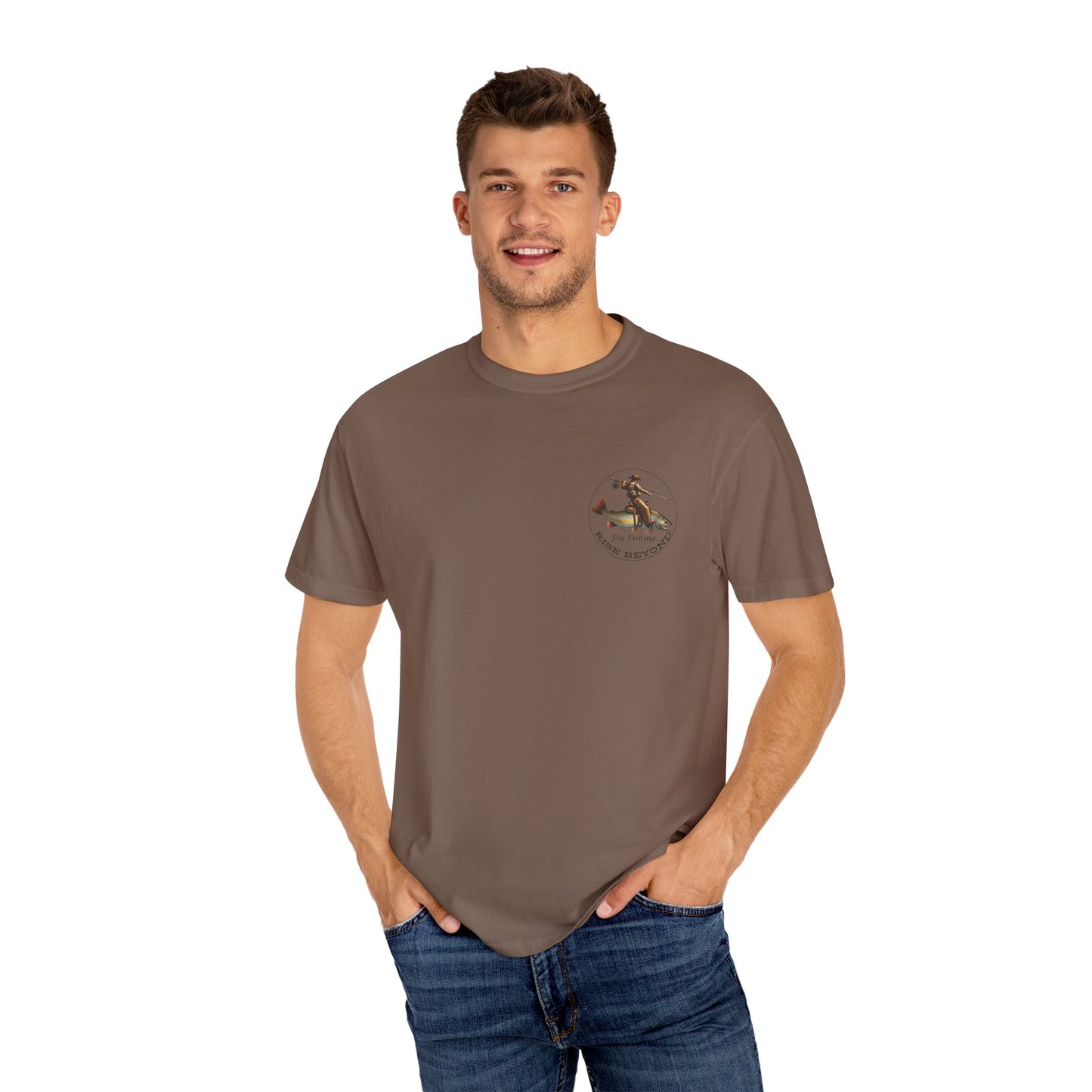 We’re Here for Your Flies – Outlaw Trio Fly Fishing Tee Cowboy Graphic T-Shirt Cowboy Humor