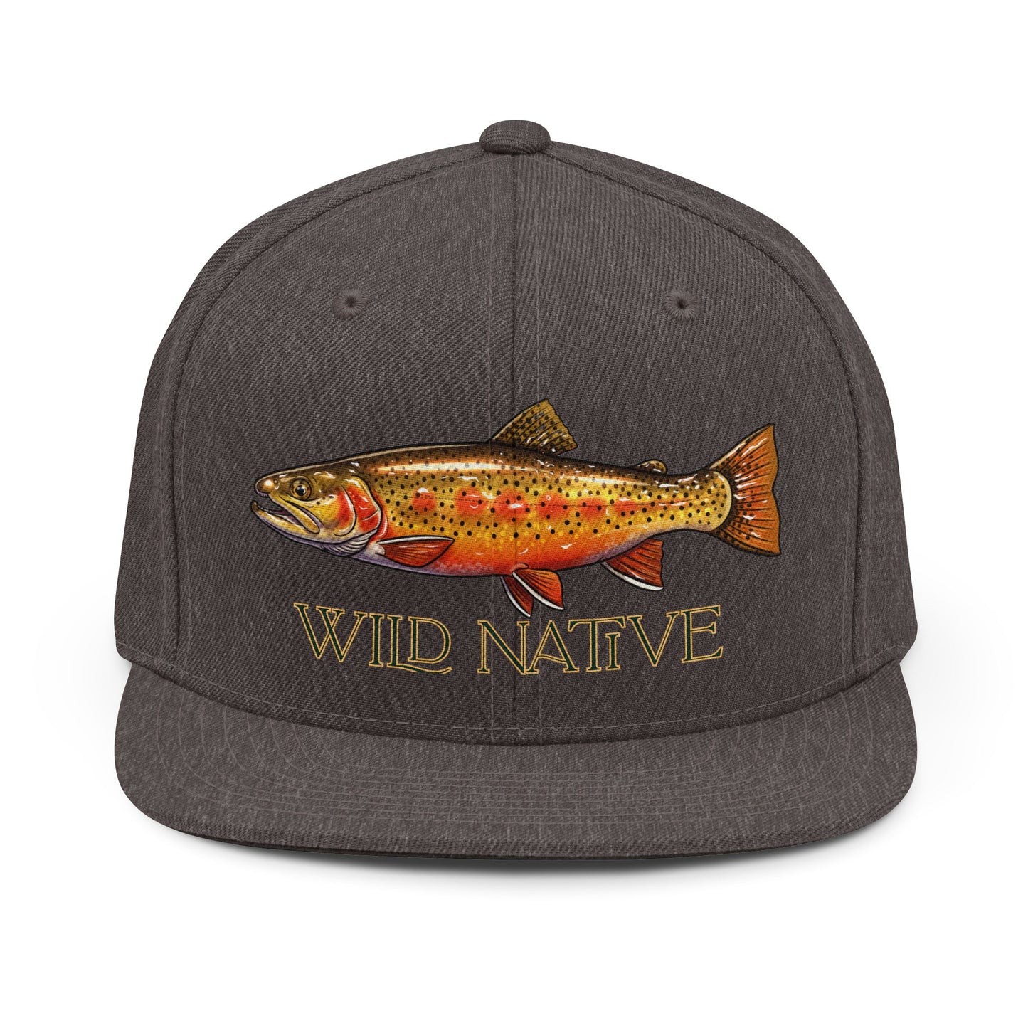 Wild Native Hat Greenback Cutthroat | Embroidered Colorado Fly Fishing Trout Snapback Hat