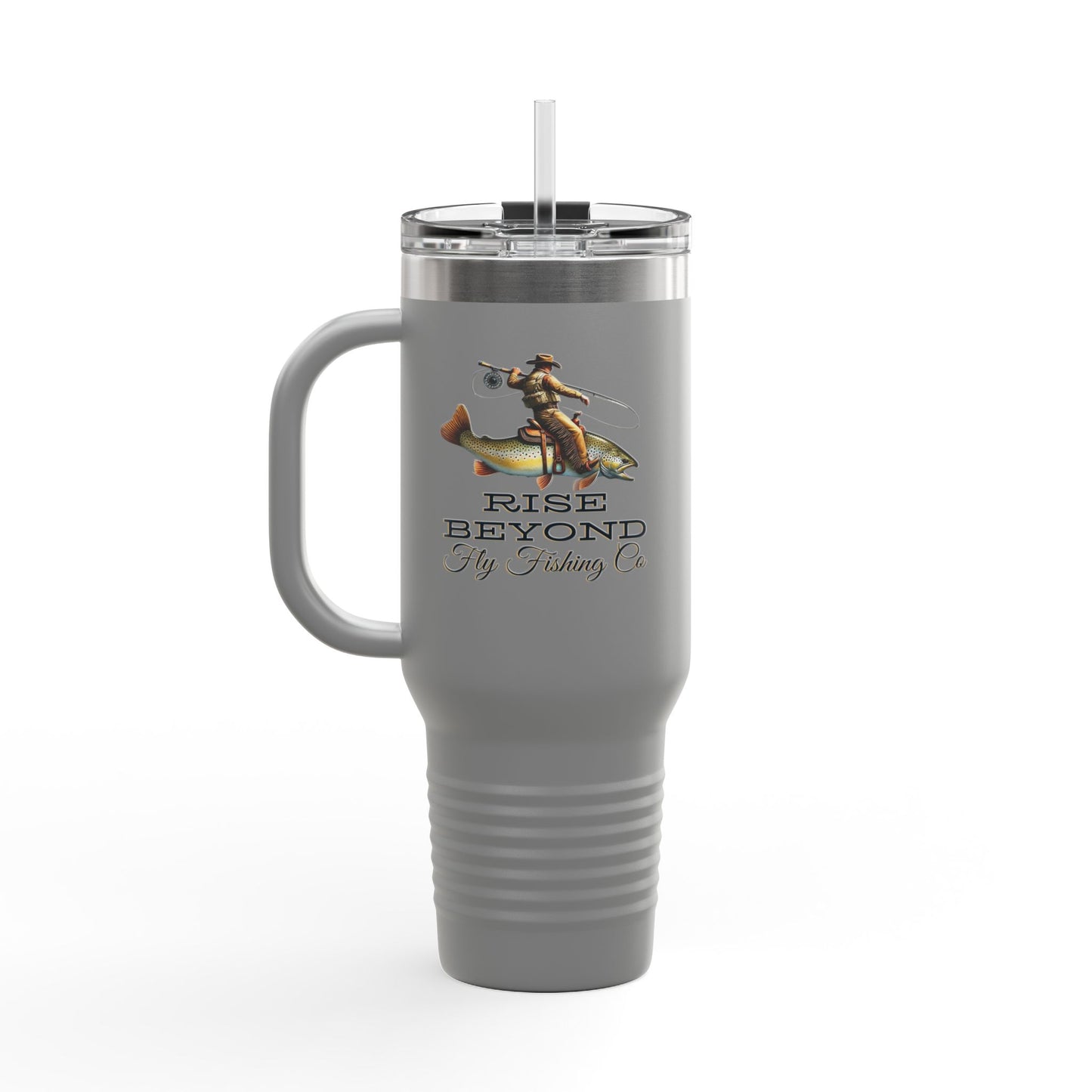 Rise Beyond Cowboy Trout Insulated Tumbler Mug 40oz