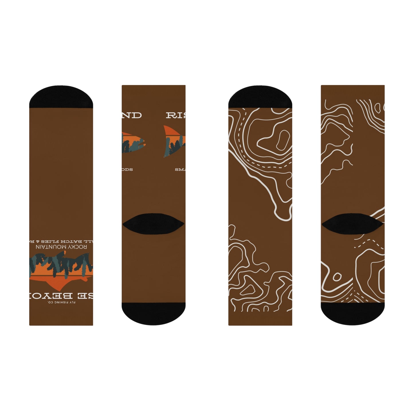 Rise Beyond Rocky Mountain Skyline Socks