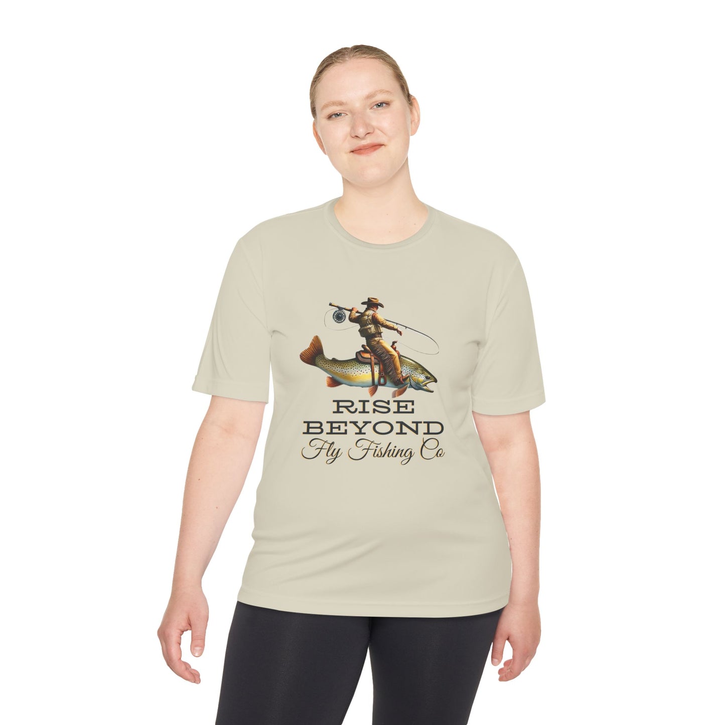 Rise Beyond Cowboy Trout Performance Tee – Moisture Wicking