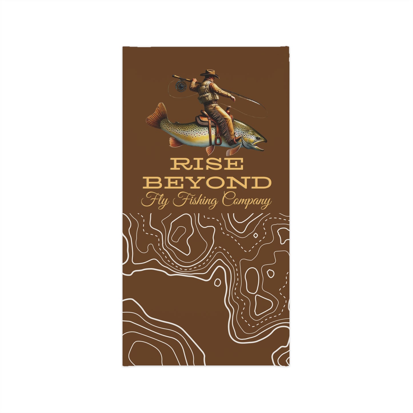 Rise Beyond Cowboy Trout Topo Tube Scarf – Multifunctional Neck Gaiter & Sun Shield