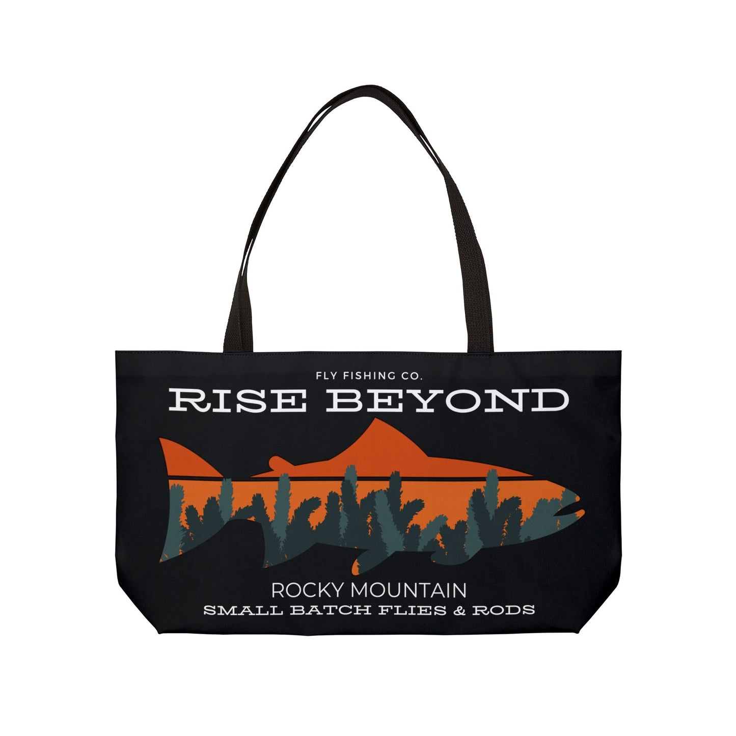 Rise Beyond Rocky Mountain Wader Bag WeekenderTote Bag,