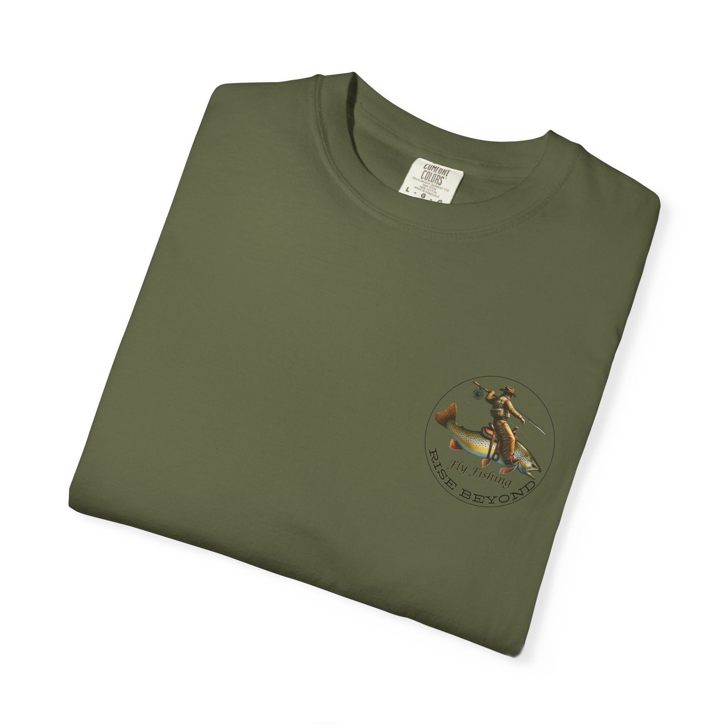 We’re Here for Your Flies – Outlaw Trio Fly Fishing Tee Cowboy Graphic T-Shirt Cowboy Humor