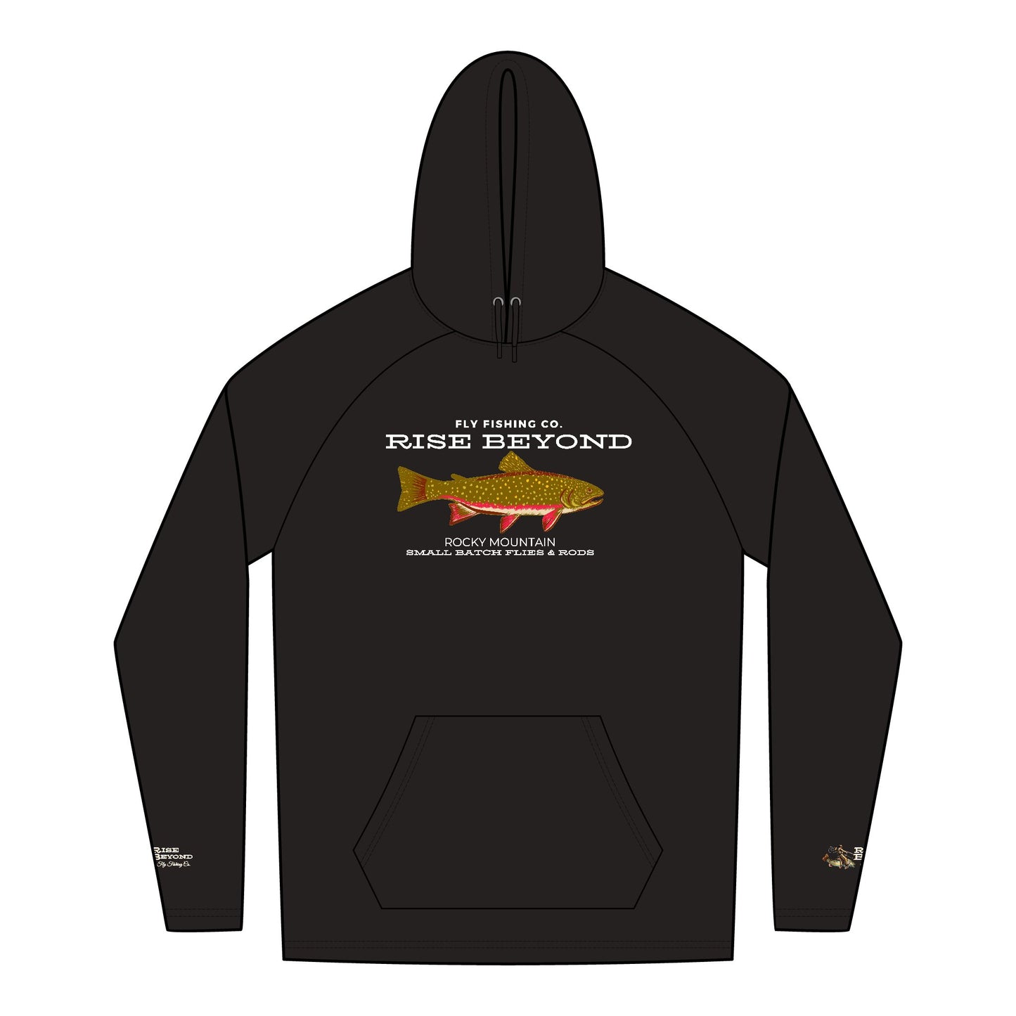 Rise Beyond Rocky Mountain Trout Hoodie Unisex Tri-Blend Sweatshirt
