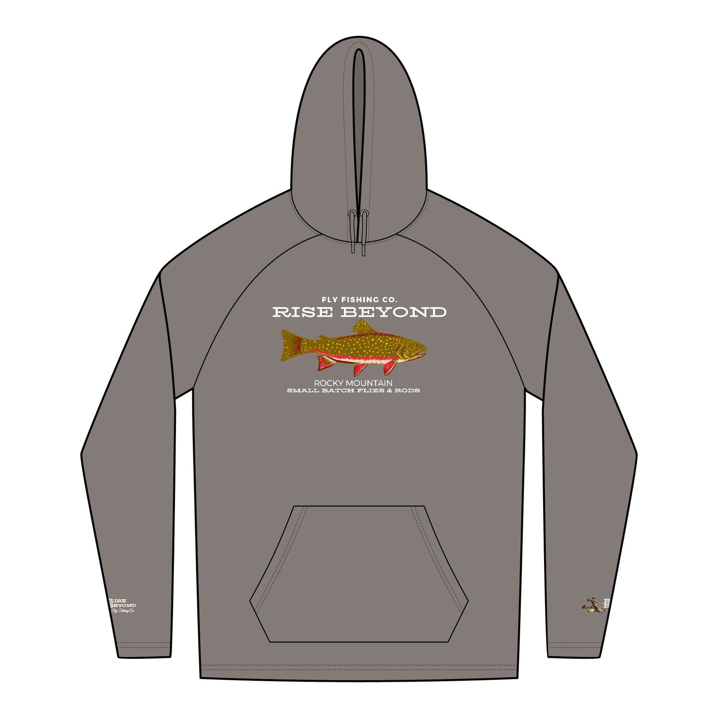 Rise Beyond Rocky Mountain Trout Hoodie Unisex Tri-Blend Sweatshirt