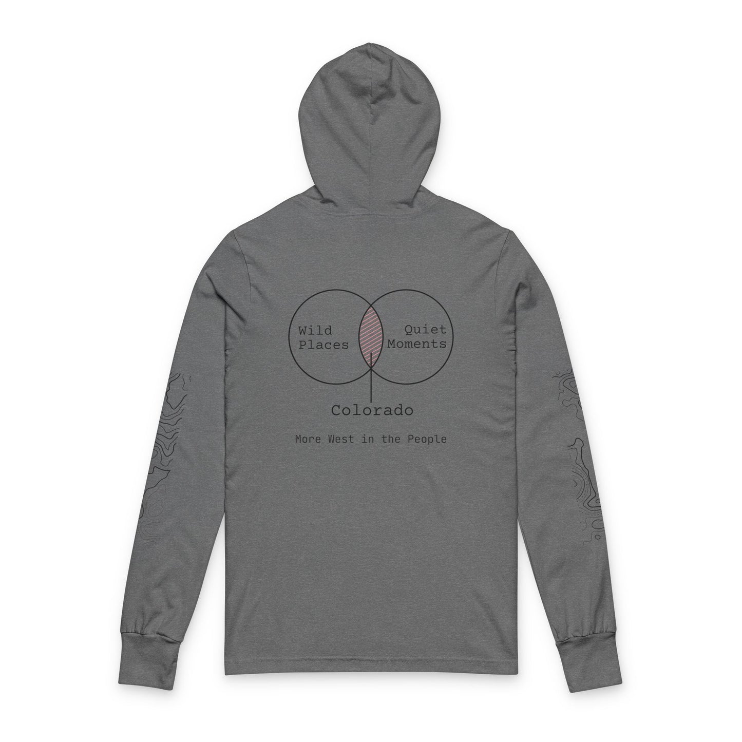 Wild Places - Quite Moment Collide Hoodie. Modern Angler Hoodie - Adult Fishing Hoodie