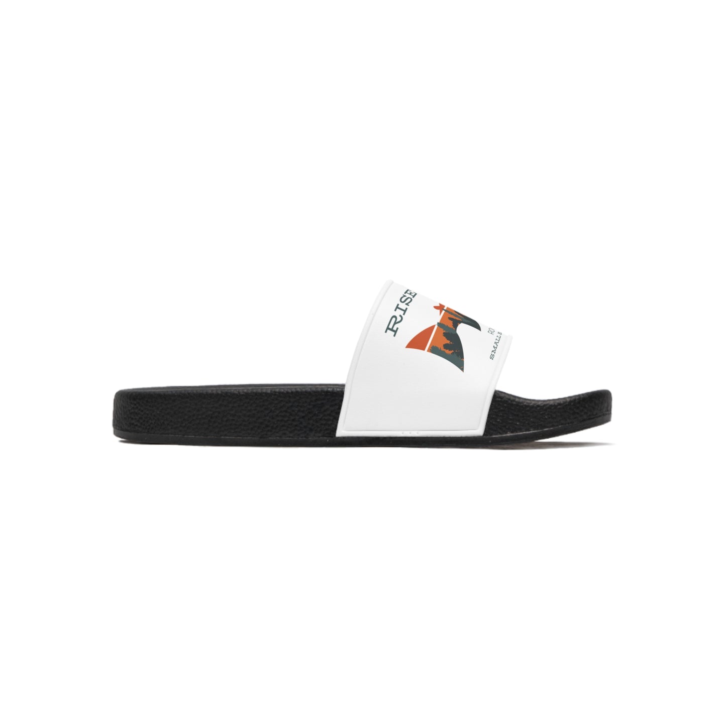 Slide Sandals - 'Rise Beyond' Mountain Graphic Pool Slides for Men