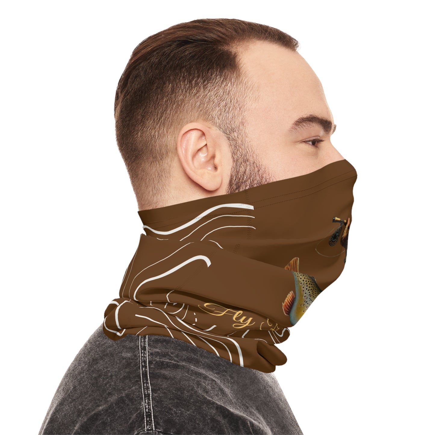 Rise Beyond Cowboy Trout Topo Tube Scarf – Multifunctional Neck Gaiter & Sun Shield