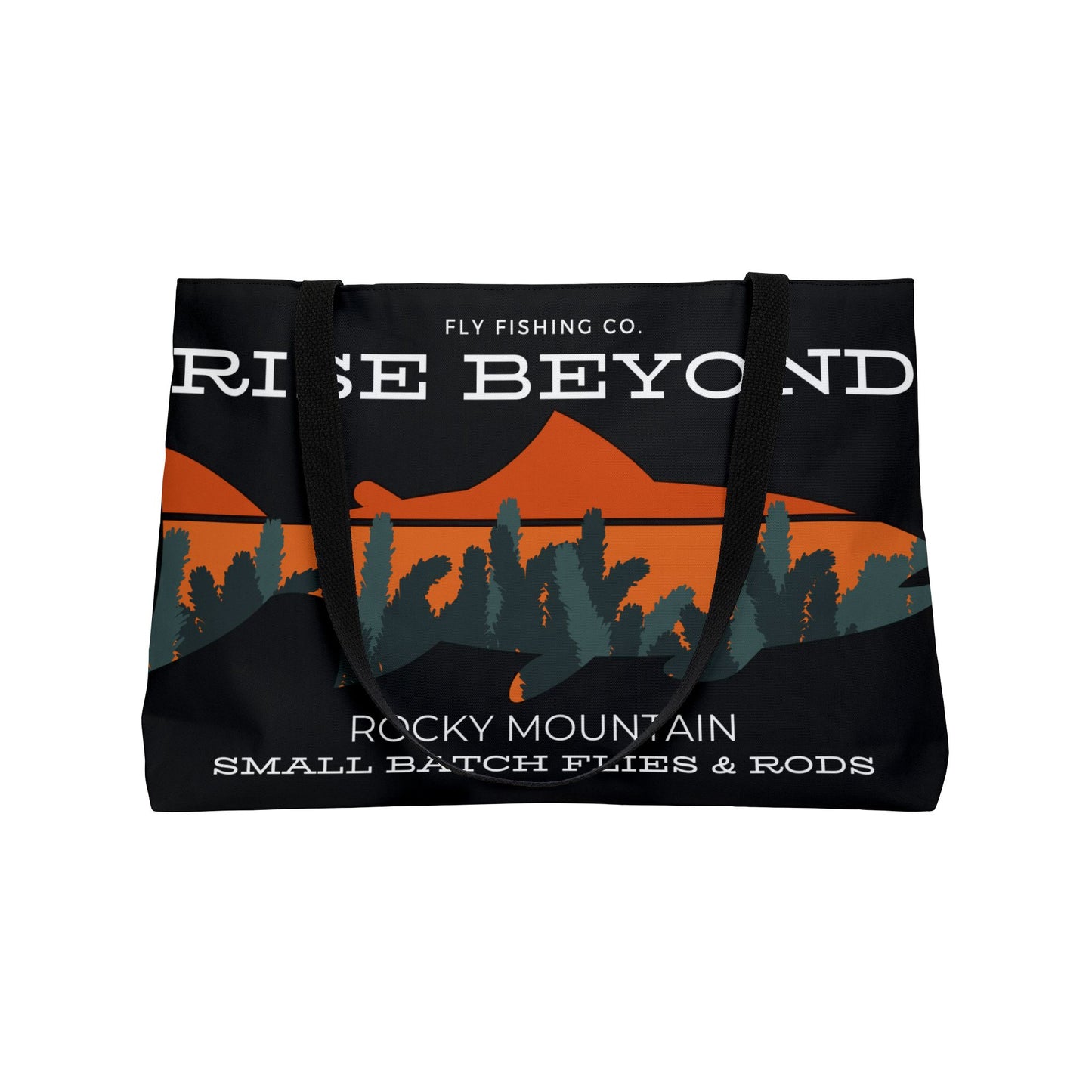 Rise Beyond Rocky Mountain Wader Bag WeekenderTote Bag,