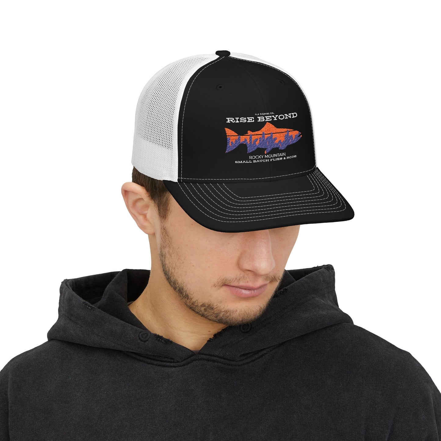 Rise Beyond Rocky Mountain Trout Trucker Hat