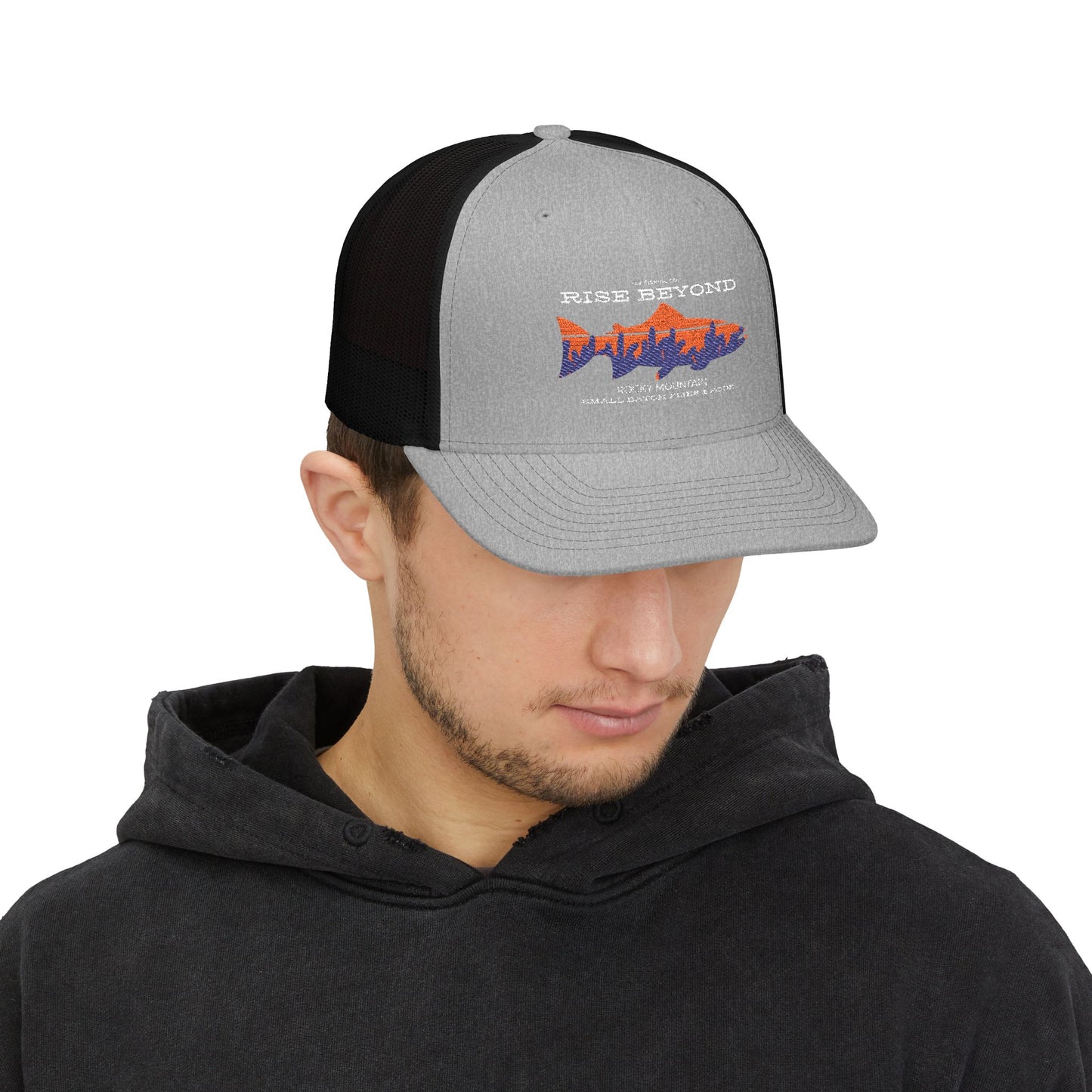Rise Beyond Rocky Mountain Trout Trucker Hat