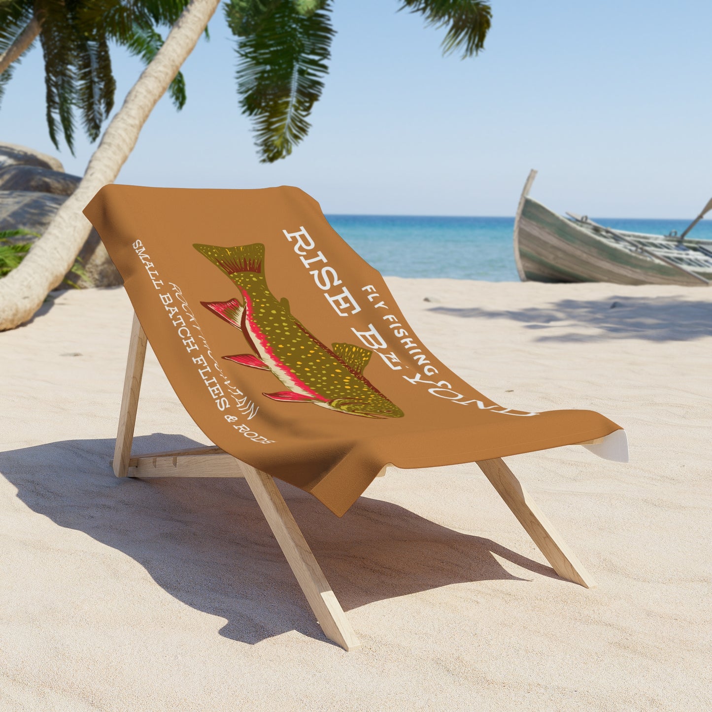 Rise Beyond Brook Trout Beach Towel