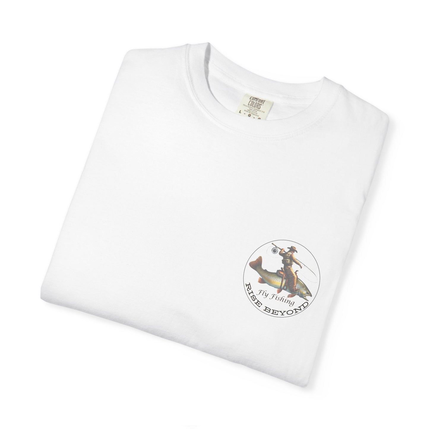 We’re Here for Your Flies – Poncho Trout Fly Fishing Tee Funny Cowboy T-Shirt Outdoorsy Friends