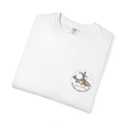 We’re Here for Your Flies – Poncho Trout Fly Fishing Tee Funny Cowboy T-Shirt Outdoorsy Friends