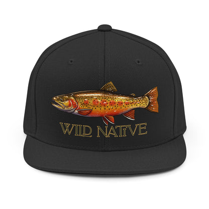 Wild Native Hat Greenback Cutthroat | Embroidered  Colorado Fly Fishing Trout Snapback Hat