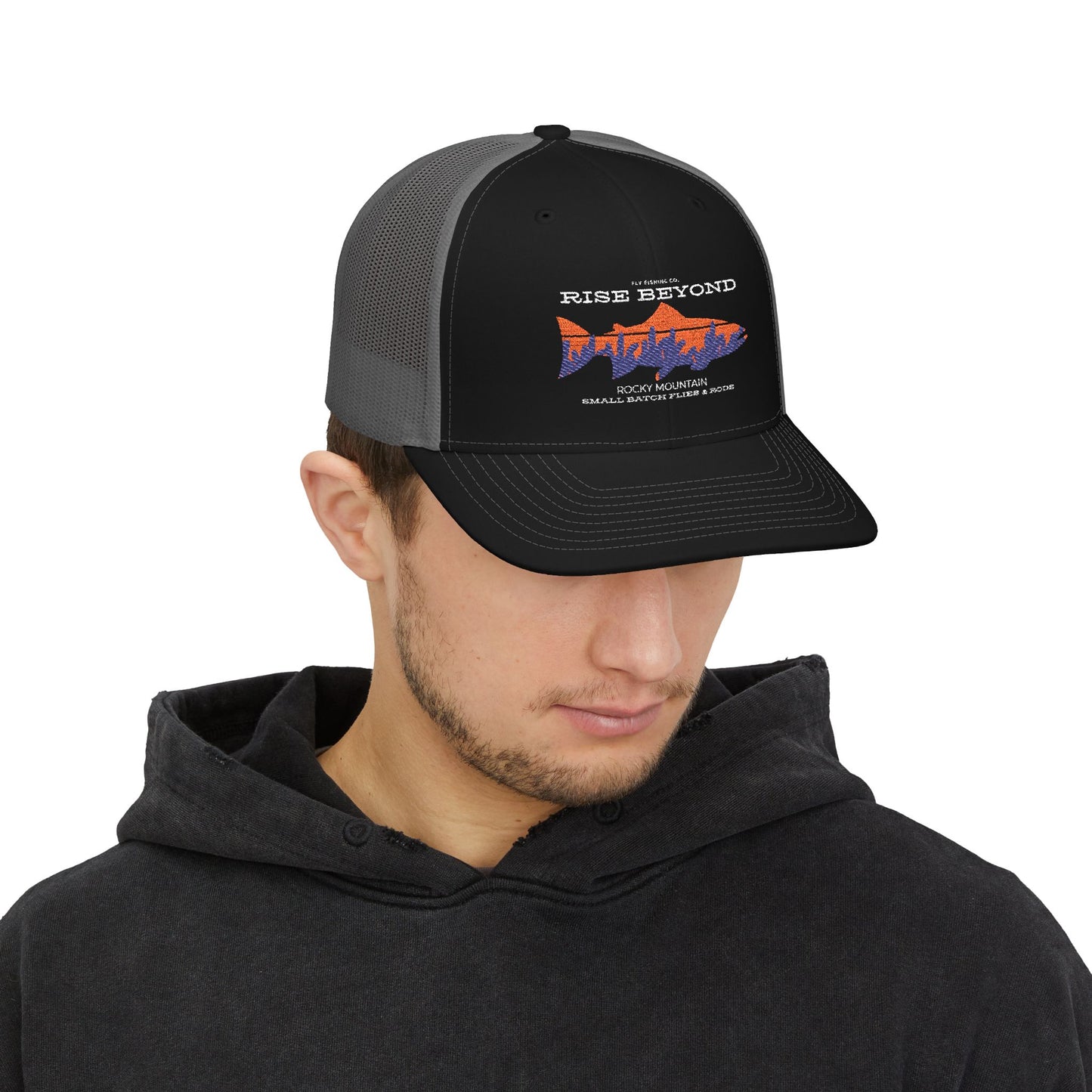 Rise Beyond Rocky Mountain Trout Trucker Hat