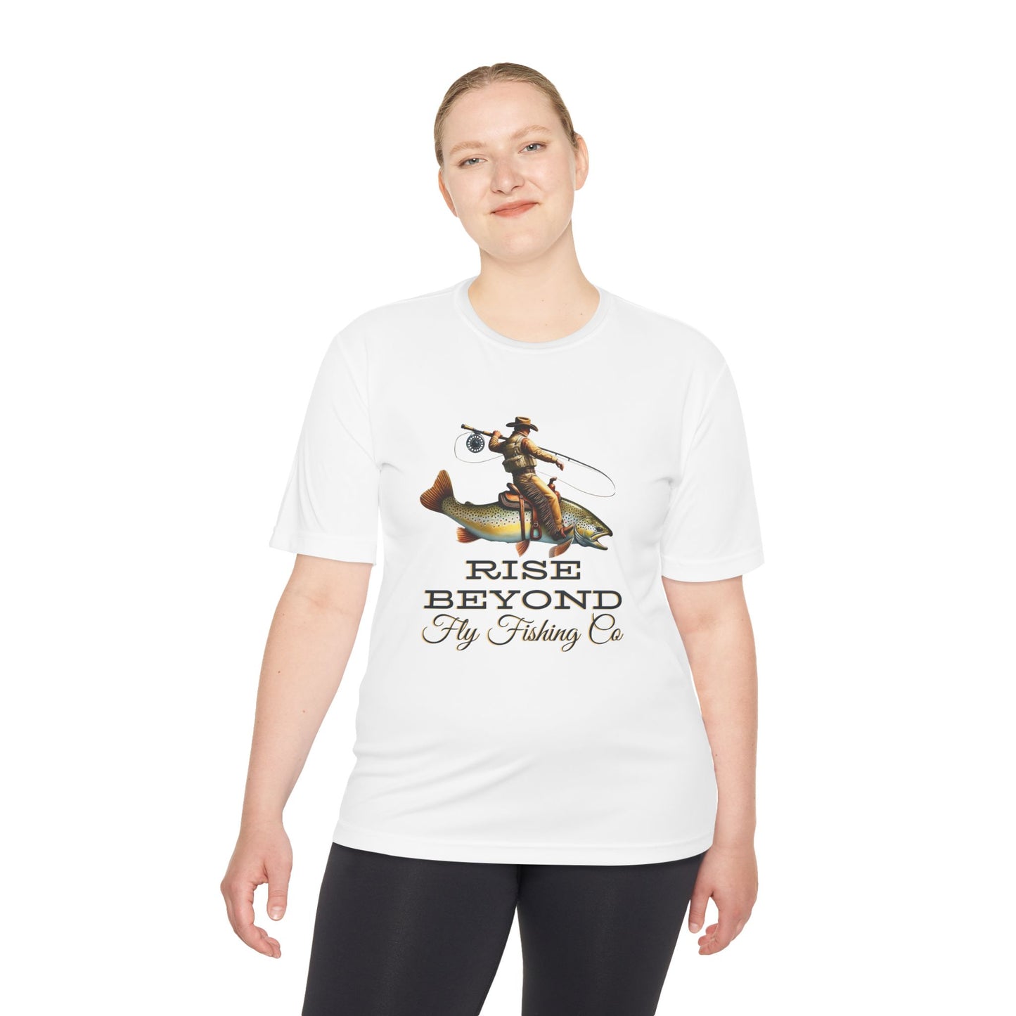 Rise Beyond Cowboy Trout Performance Tee – Moisture Wicking