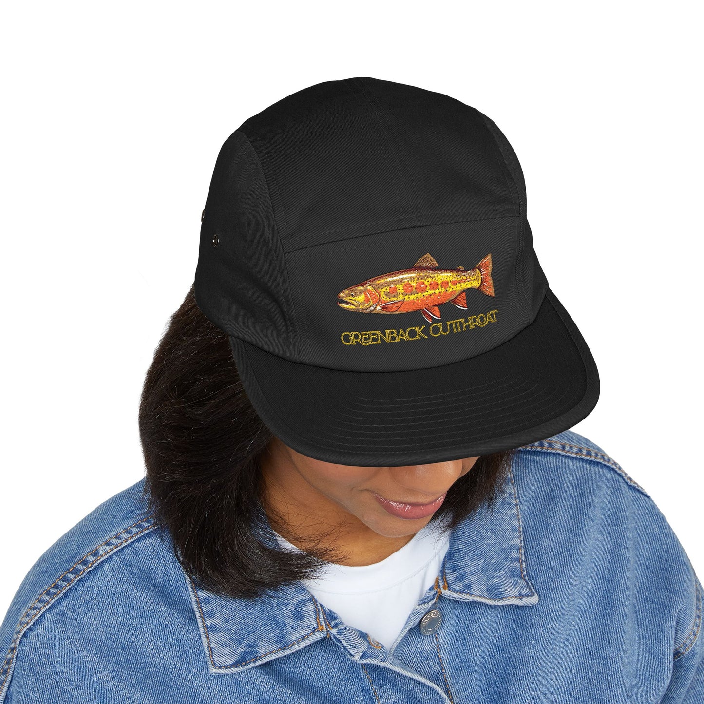 Greenback Cutthroat Hat | Trout of the Divide Colorado Fly Fishing | Embroidered 5-Panel Cap
