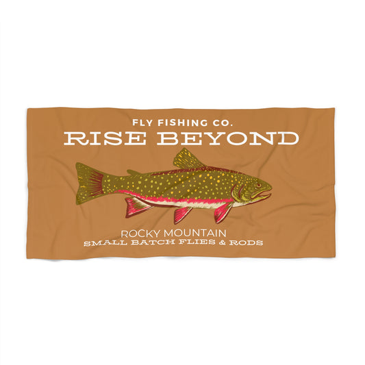 Rise Beyond Brook Trout Beach Towel