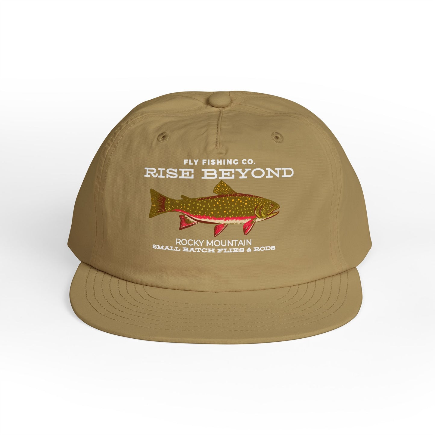 Embroidered Brook Trout Surf Cap – 'Rise Beyond' Fishing Hat