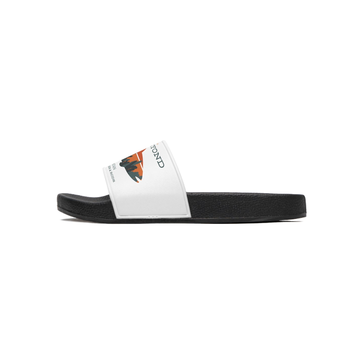 Slide Sandals - 'Rise Beyond' Mountain Graphic Pool Slides for Men