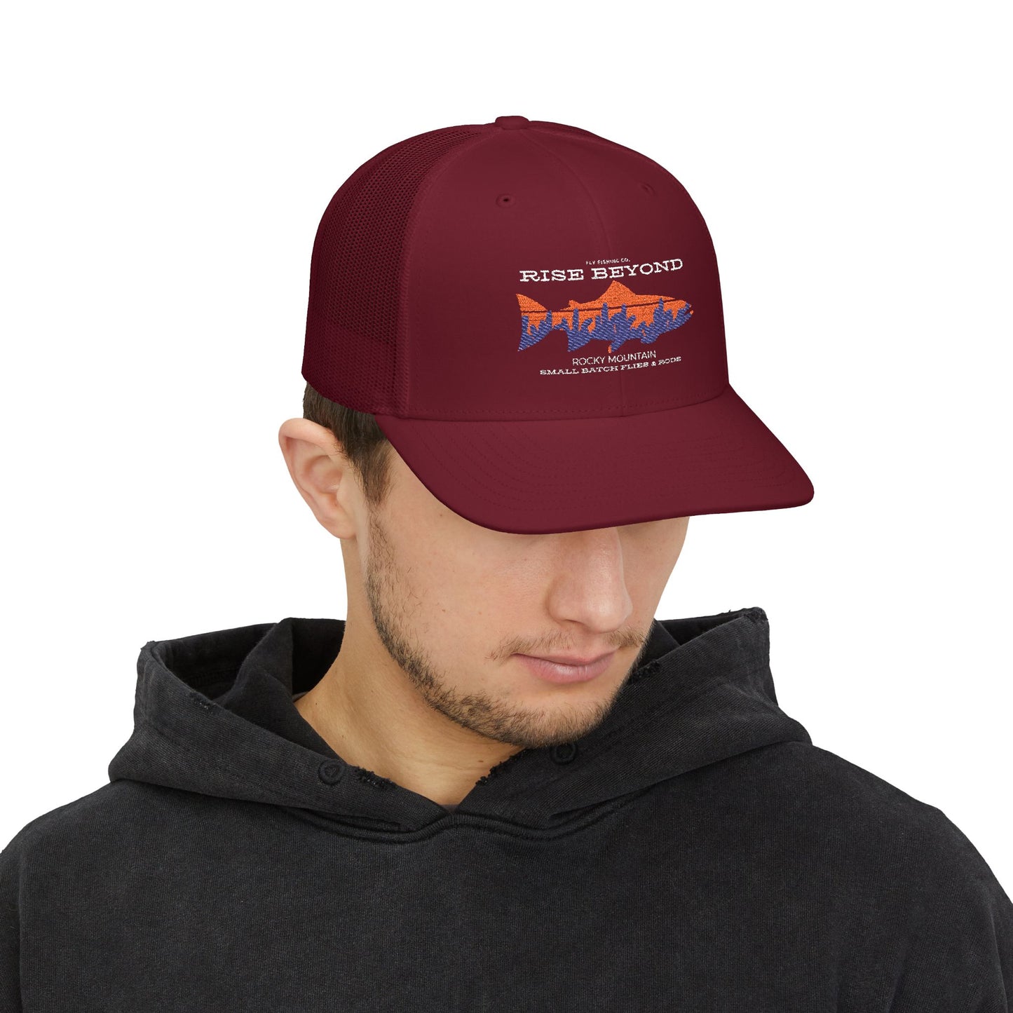 Rise Beyond Rocky Mountain Trout Trucker Hat