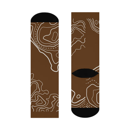 Rise Beyond Rocky Mountain Skyline Socks