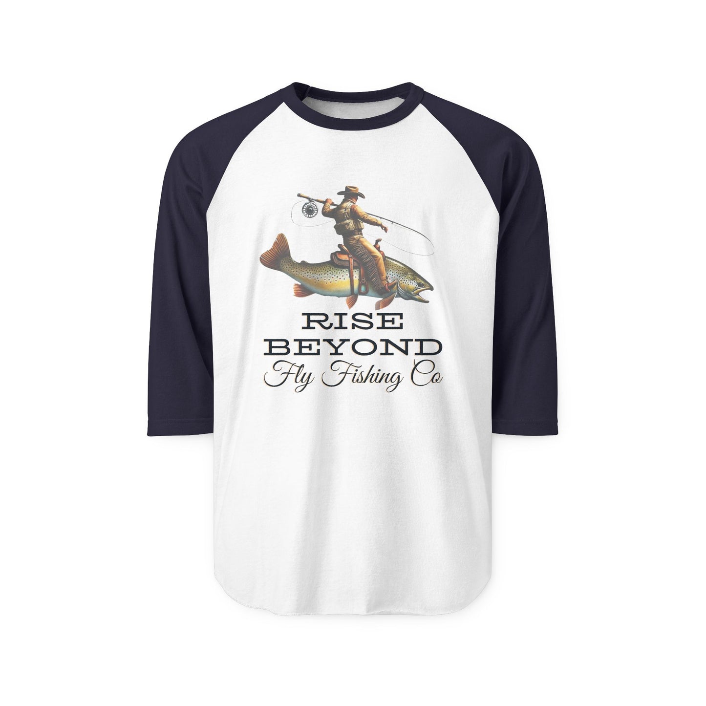 Rise Beyond Cowboy Trout Raglan Tee