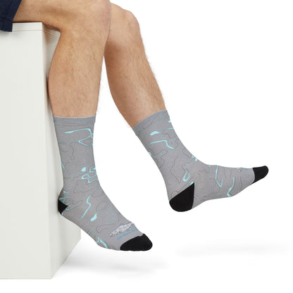 Will Blueline for Work | Topo Flow Fly Fishing Socks | River Worn Performance Crew Socks