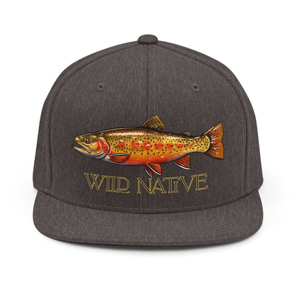 Wild Native Hat Greenback Cutthroat | Embroidered  Colorado Fly Fishing Trout Snapback Hat