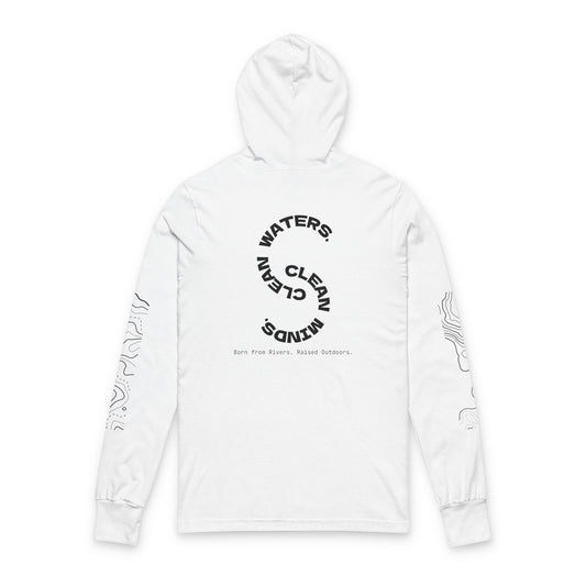 Clean Waters. Clear Minds. Modern Angler Hoodie - Adult Fishing Hoodie