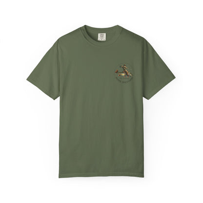 We’re Here for Your Flies – Outlaw Trio Fly Fishing Tee Cowboy Graphic T-Shirt Cowboy Humor