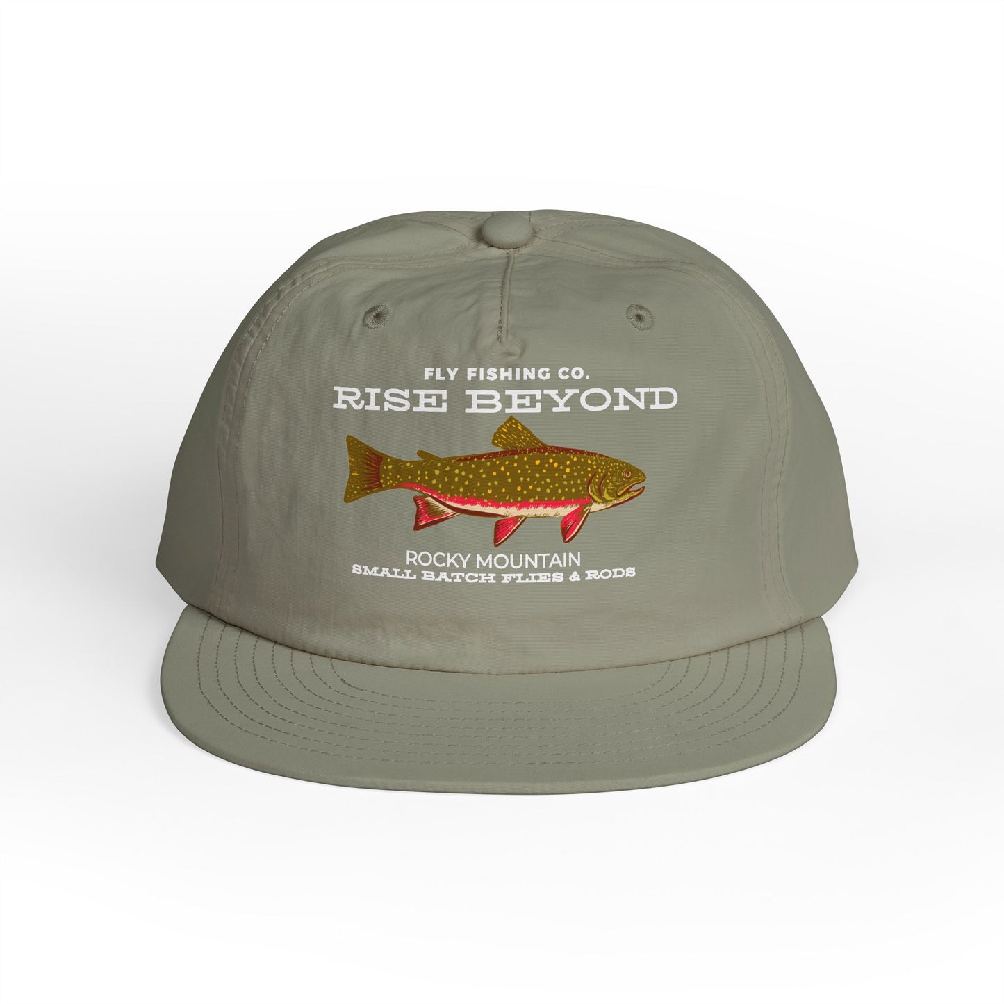 Embroidered Brook Trout Surf Cap – 'Rise Beyond' Fishing Hat