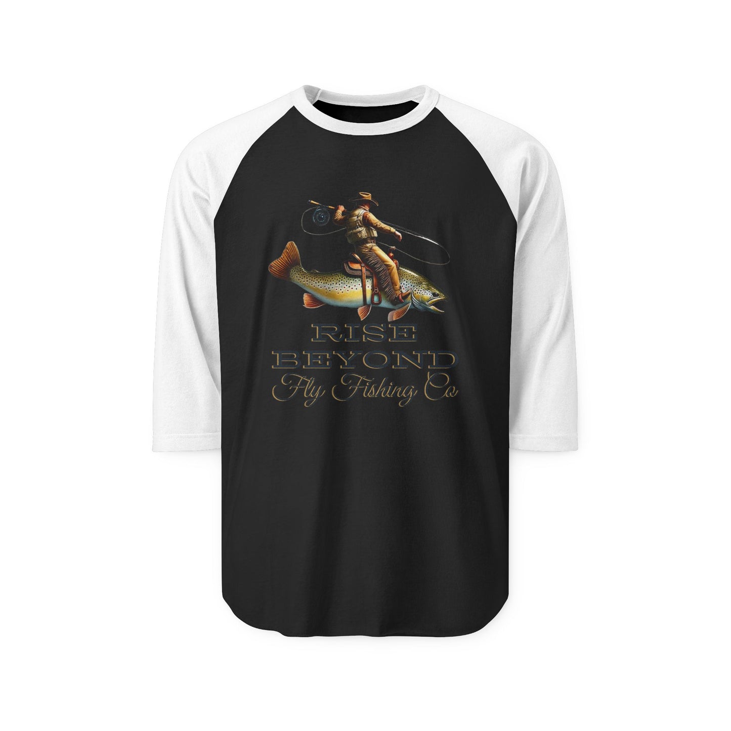 Rise Beyond Cowboy Trout Raglan Tee