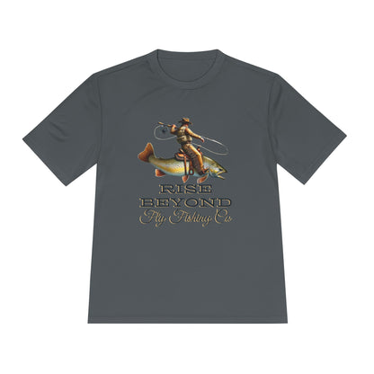 Rise Beyond Cowboy Trout Performance Tee – Moisture Wicking