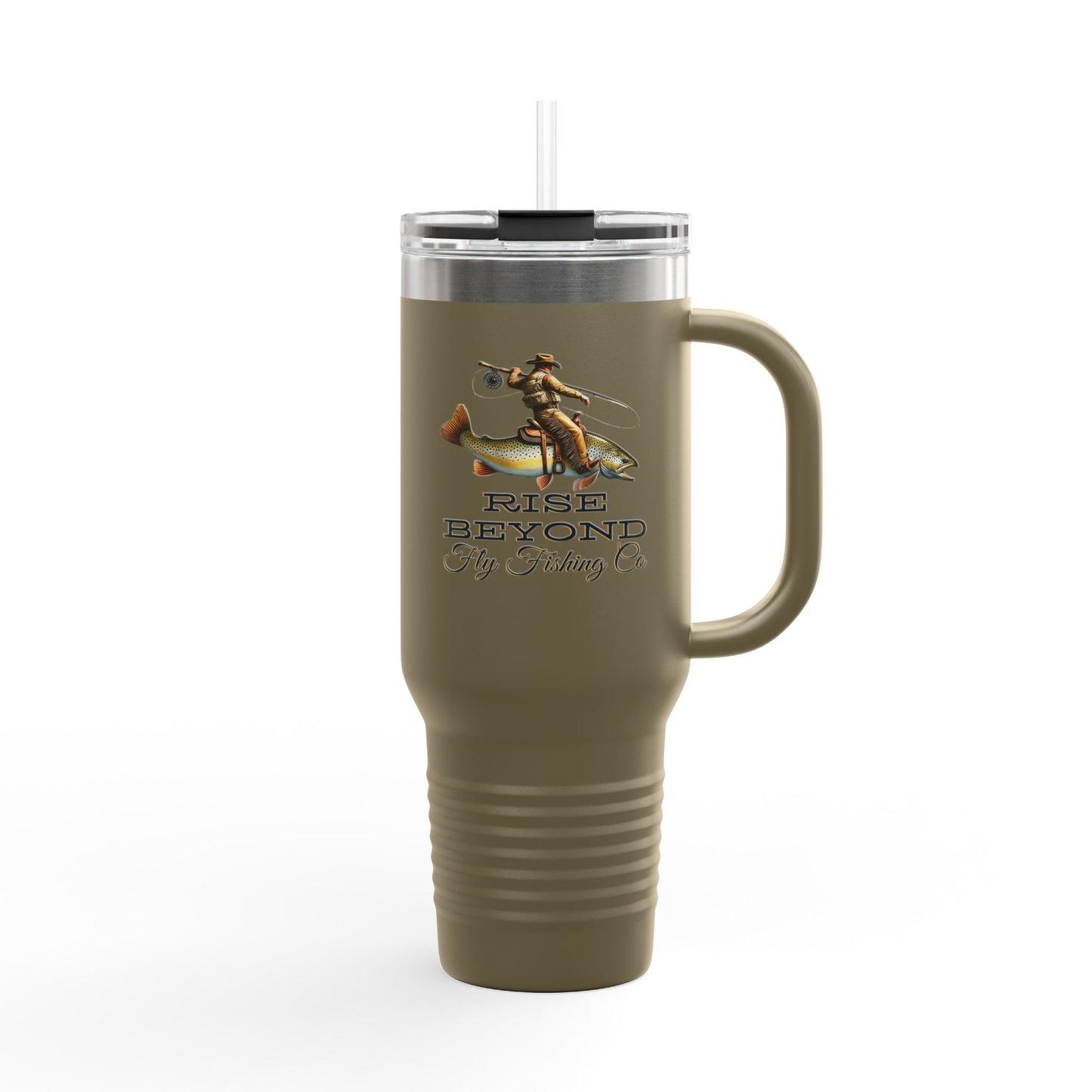 Rise Beyond Cowboy Trout Insulated Tumbler Mug 40oz