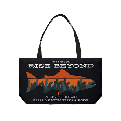 Rise Beyond Rocky Mountain Wader Bag WeekenderTote Bag,