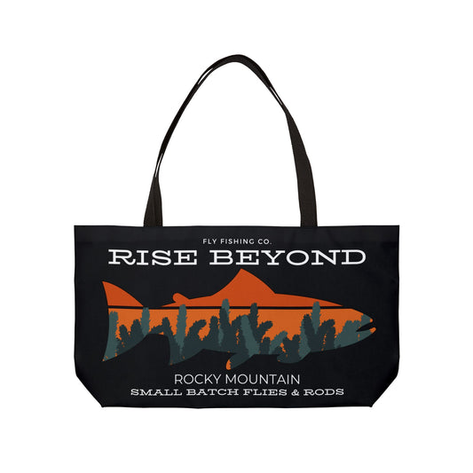 Rise Beyond Rocky Mountain Wader Bag WeekenderTote Bag,