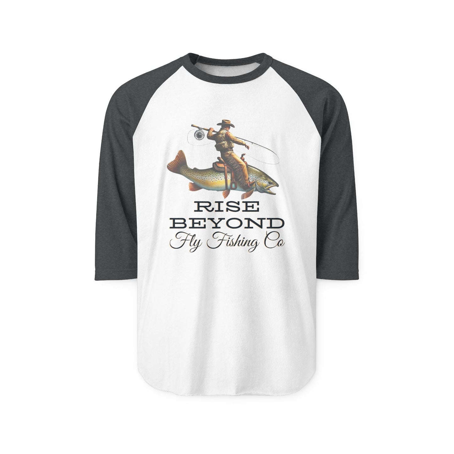 Rise Beyond Cowboy Trout Raglan Tee