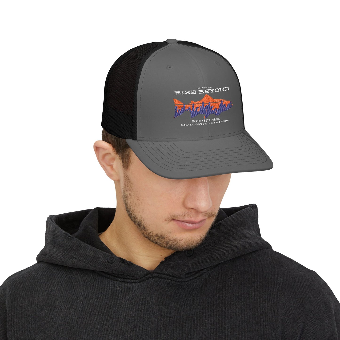 Rise Beyond Rocky Mountain Trout Trucker Hat