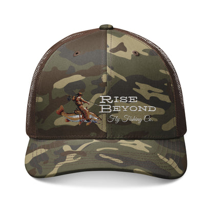 Rise Beyond Cowboy Trout Camo Trucker - Angler Hat
