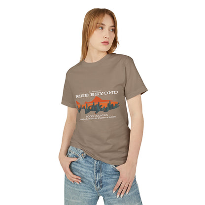 Rise Beyond Rocky Mountain Skyline Graphic Tee