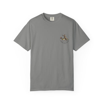 We’re Here for Your Flies – Stagecoach Raid Fly Fishing Tee Wild West Humor T-Shirt
